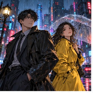 哔咔漫画雨夜第七码头都市悬疑原创漫画封面