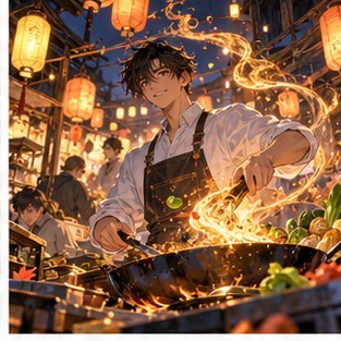 哔咔漫画月灯食谱温暖幻想原创漫画封面